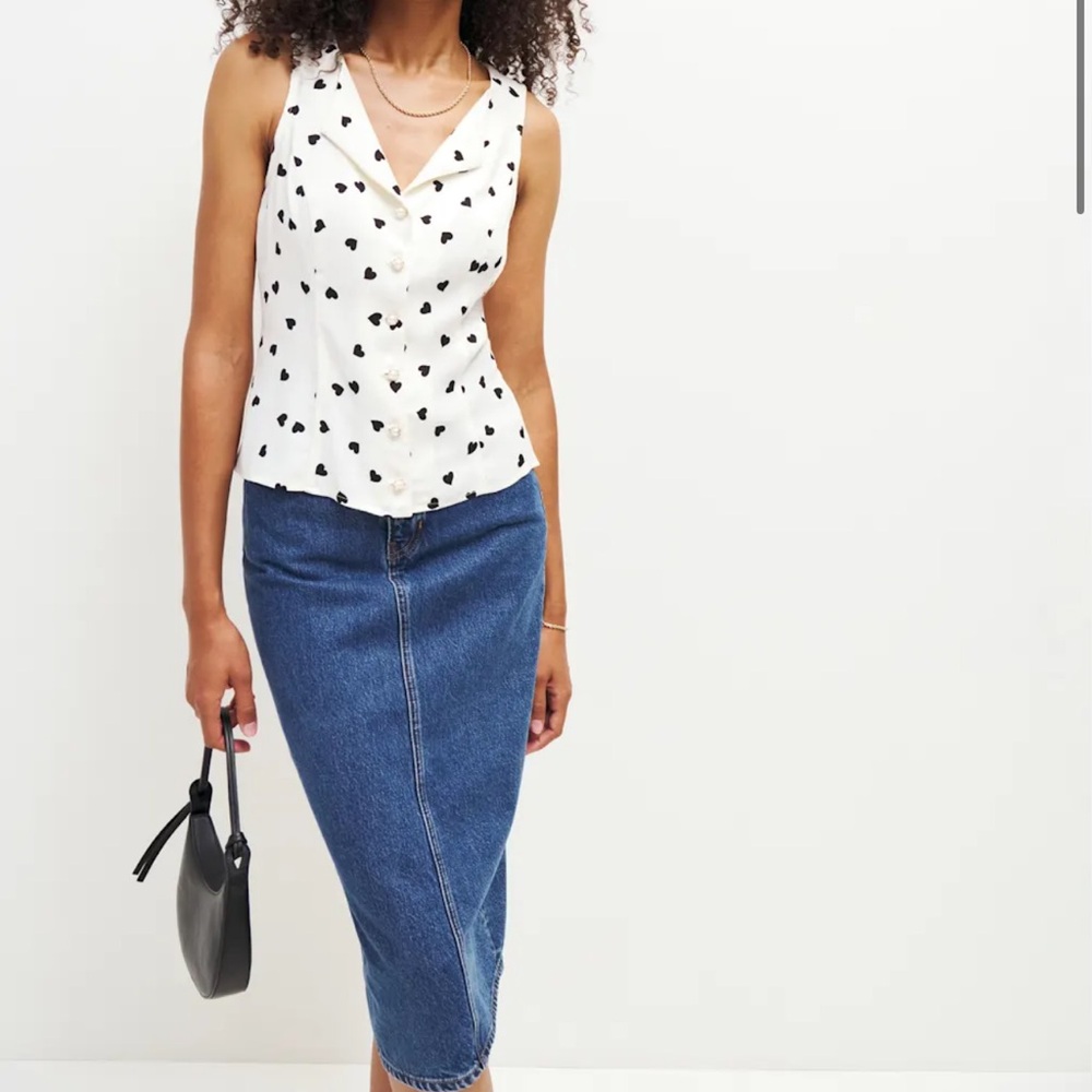 Reformation Jayne Top Sweetheart - Size 10